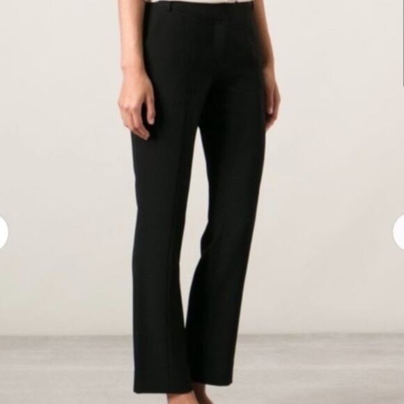 Diane Von Furstenberg Black Wool Blend Trousers Size 8 - Picture 2 of 11